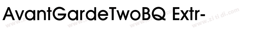 AvantGardeTwoBQ Extr字体转换